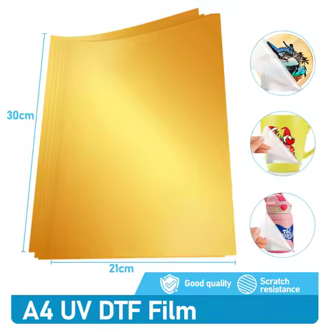A4 UV DTF Film Sheets UV DTF Sticker Magic UV DTF Film A4 For UV Printer UV Transfer Film Printer UV
