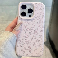 ins Wind Rose Flower Sea Liquid Silicone Case Compatible iPhone Phone Case Applies iPhone 16 Pro Max