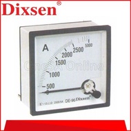DIXSEN ANALOG AC AMMETER 2500/5A 96 X 96(DIXS-DE96A-2500/5A)