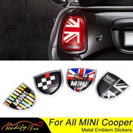 Union Jack Car Metal Emblem Badge Stickers Decals For Mini Cooper Countryman Clubman F54 F55 F56 R55