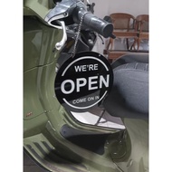 Acrylic signage open-close/ 2