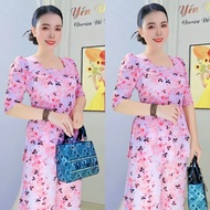 Ba Ba Set - High Quality 8D Printed Floral Silk Square Collar Ba Ba Set, Charming Design, Soft and C