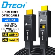 DTech Fiber Optic HDMI Cable 4K 60Hz 444 422 420 Chroma Subsampling 18Gbps High Speed with Dual Micr