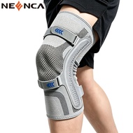 NEENCA Knee Support Brace with Spring Stabilizer Silicone Pad Adjustable Knee Guard for Sports