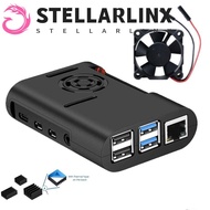 STELLARLINX Cover ASB Durable Cooler for Raspberry Pi 4 Model B, Pi 4B, Pi 4 Black Shell