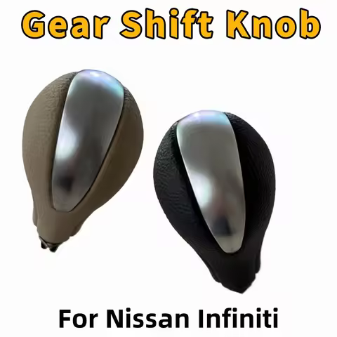 Gear Shift Knob Car Automatic Black Beige For Nissan Patrol Y62 For Infiniti G25 G37 FX37 EX37 QX70 