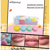 Geoskincare Erbaviva Macarone Lip Care Set Macaron Lip Mask Lip Balm Lip Cream 4 In A Set