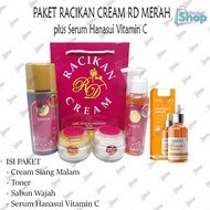 1000% Original RD Merah Cream Package - BPOM Doctor's Mixed Cream Toner Plus Serum Hanasui Vitamin C