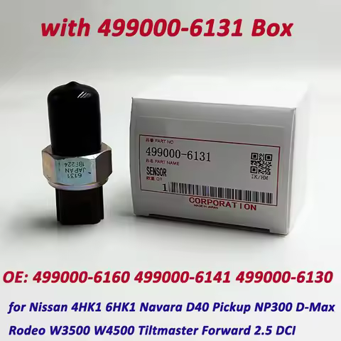 New Fuel Rail Pressure Sensor 499000-6131 4990006131 For Nissan Navara D40 NP300 Rodeo D-MAX 499000-