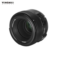 YONGNUO เลนส์ AF YN50mm F1.8,เลนส์ไพรม์มาตรฐาน1:1.8รูรับแสงขนาดใหญ่โฟกัสอัตโนมัติ/แมนนวลสำหรับกล้อง Nikon DSLR