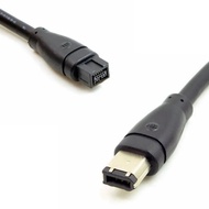 IEEE 1394 Cable 9 PIN to 6 PIN BETA FireWire 800 - FireWire 400 9-6 Cable IEEE 1394B 1.8m 6FT 180cm