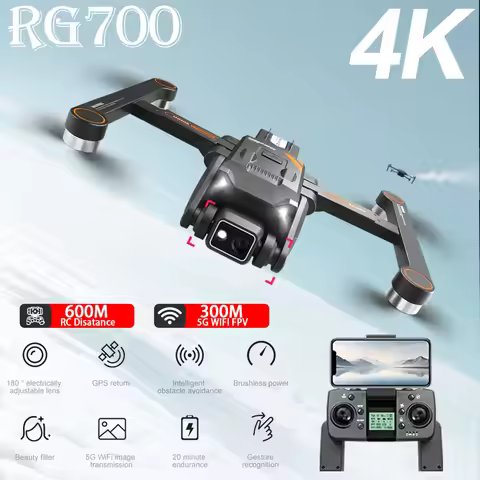 RG700 PRO GPS Drone 8K Professional HD Dual Camera 5G Wifi Obstacle Avoidance Brushless Motor Quadco