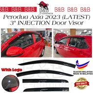 🔥READY STOCK 🔥Perodua Axia 2023 - 3” inch (Small) 2023-Present Latest model Injection Door Visor