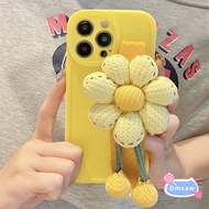 Sunflower Wristband Casing For OPPO A2 Pro A1 A98 F23 K11X K10X Reno 6Z 5Z 4Z A95 5G A94 5G F11 F9 Pro A83 A1 2018 R17 R15 R11 R11S Silicone Cover Soft Flower Phone Cases