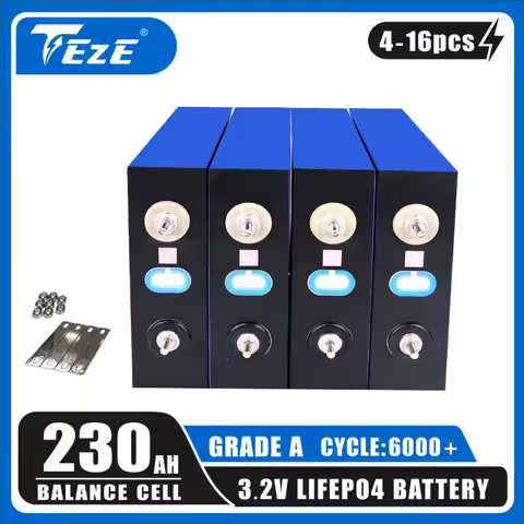 4-16pcs 3.2V 230Ah Lifepo4 Battery Class A Lithium Phosphate Batteri DIY 12V 24V 36V Cells for RV Wi