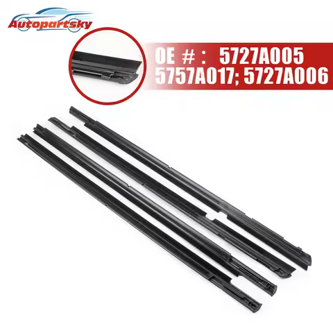 4Pcs 5727A005 5727A006 5757A017 For Mitsubishi Lancer CY CX For Fortis Evo Outside Window Glass Rubb