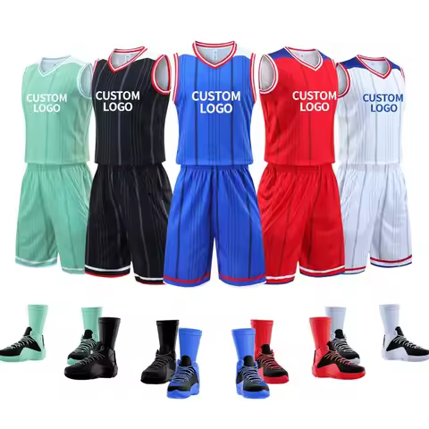 Custom 100% Polyester Basketball Jersey Quick Dry Mesh Breathable Sport Training Plus Size Basketbal