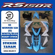 HONDA RS-150R RS150R V1 WINNER 150 (8) WHITE/BLUE COVER SET (STICKER TANAM) RAPIDO NEW ACCESSORY AKSESORI