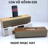 Loa Bluetooth Võ Gỗ XM-520 20W. Loa XM 520 Âm Thanh Cực Đỉnh Thiết Kế Sang Trọng Hàng ĐẹpBảo Hành 12