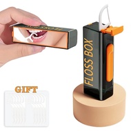 Kebidumei Plastic Toothpicks Box Dental Floss Stick Dispenser Portable Dental Floss Box Automatic Po
