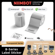 NIIMBOT Transparent Label Sticker for B1 B2 B21 B1 Pro B2 Pro B21 Pro B3S B31 B4 Thermal Clear Water