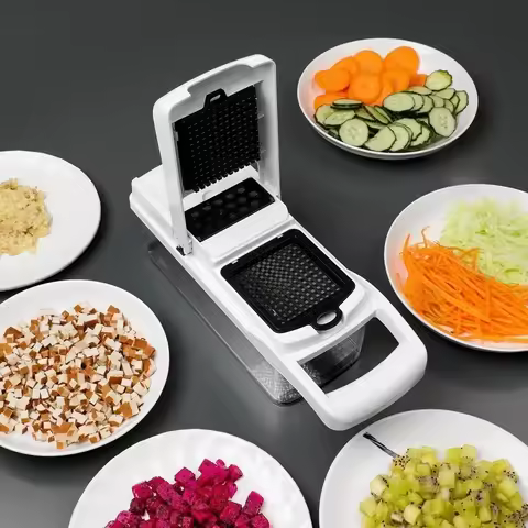 Multifunctional Kitchen Veggie Chopper Household Chopper Potato Slicer Carrot Grater Manual Food Pro