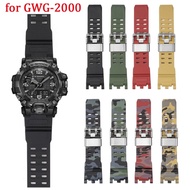 Resin Strap Watchband for Casio G-Shock GWG-2000 GWG-2040 Stainless Steel Buckle Men Waterproof Rubber Replace Watch Band