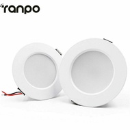 Ranpo Round LED Downlight 220V Spot LED Recessed Ceiling Light Panel Canister Light Spotlight Lamp 5W 7W 9W 12W 15W Cold Warm white Lamps