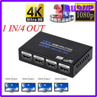 [RUSOP] 4Kx2K HD 1080P 4K 3D 1X4 HDMI Splitter 1x2 Video Distributor Converter 1 In 2 3 4 Out for PS