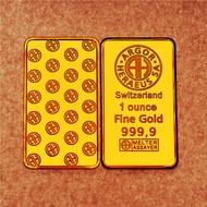 1 Oz Argor Heraeus Gold Bar Suisse Gold Bar Commemorative Coin In Stock