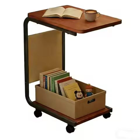 Side Table C-Shaped End Table Small Side Table for Couch Sofa Bed Bathroom Study TV Tray End Table F