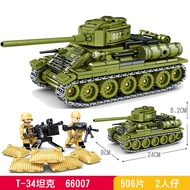 Military M60 Main Battle Tank Challenger MOC Explosive Proof Armored Vehicle Amphibious Infantry Tan