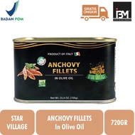 Star Village Anchovy Fillets in Olive Oil 720gr