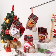 VALENTINE1 Christmas Gift Sock, Xmas Tree Ornaments Reindeer Christmas Stocking, Snowman Large Red Hanging Gift Bag Christmas Decor