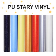 PU STARY HEAT PRESS VINYL / HEAT PRESS MATERIAL / STICKER BAJU / VINYL BAJU / HTV VINYL / SHIRT HEAT