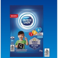 [Not For Sale] SAMPLE - DUTCH LADY 123 MILK POWDER - 35g - BIASA