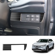 Car Black Titanium Brushed Multi-Function Button Decorative Frame Cover Trim for Honda Vezel HR-V HRV 2021 2022
