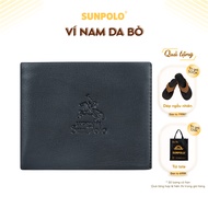 SUNPOLO Black Brown Cowhide Men's Wallet - WS01DN