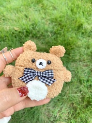 棕熊耳機套手工鉤織原創設計耳機套蘋果無線耳機AirPods Pro