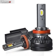 Txvso8 2ชิ้น H11สว่างสุดๆ32000LM H7 LED H1 130W H3 H8หลอดไฟ LED ไฟหน้ารถ H4 HB3 HB4 9005 9006หลอดไฟ