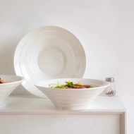 White Ceramic Speaker Style Ceramic Soup Bowl Noodle Bowl Mangkuk Sup Mangkuk Mee Seramik 陶瓷喇叭汤碗面碗