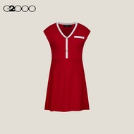 G2000 V-Neck Tipped Knit Dress