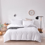 Plain Duvet Cover White Hotel Quality Soft Quilt Cover Comforter Cover Washable Single Queen King sa