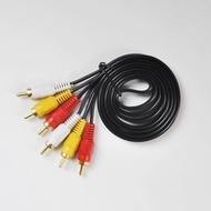 [1.5M] AV Audiovisual Cable 3RCA To 3RCA Lotus Audio DVD