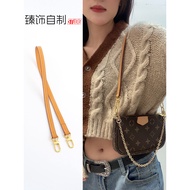 Suitable For LV Presbyopic Five-in-one WOC Chain Transformation Crossbody Armpit Cowhide Vegetable Tanned Leather Mahjong Bag Shoulder Strap Bag Belt