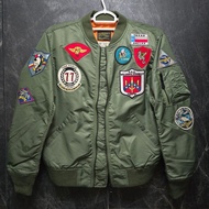 （全新）Top Gun Maverick 壯志凌雲 獨行俠 湯告魯斯 飛行尼龍防風防淺水 Jacket外套 3D立體刺繡章 含航空母艦章 榮耀飛行徽章
