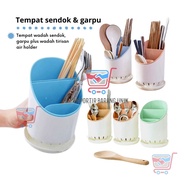 IMB - E204- Cutlery Holder with Drainer - Cultery Holder - Spoon and Fork Storage Spoon Holder