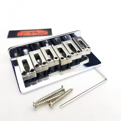 Wilkinson Electric Guitar Fixed Bridge String Thru Bridge Steg Tailpiece string spacing 10.5mm WOF01