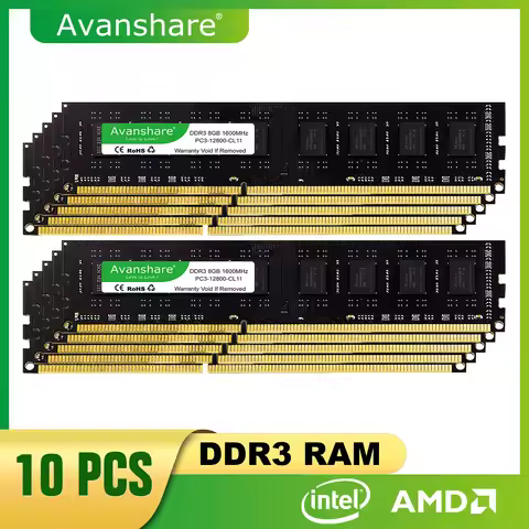 Avanshare Super 8GB Desktop RAM DDR3 1600MHz 1333MHz PC3-12800U PC3-10600U 4GB DIMM Intel AMD 1.5V 1