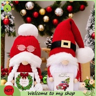 【lesley】Christmas Gnomes Decorations Christmas Gnomes Plush Christmas Gnomes Plush Decor 2 Pack Hand
